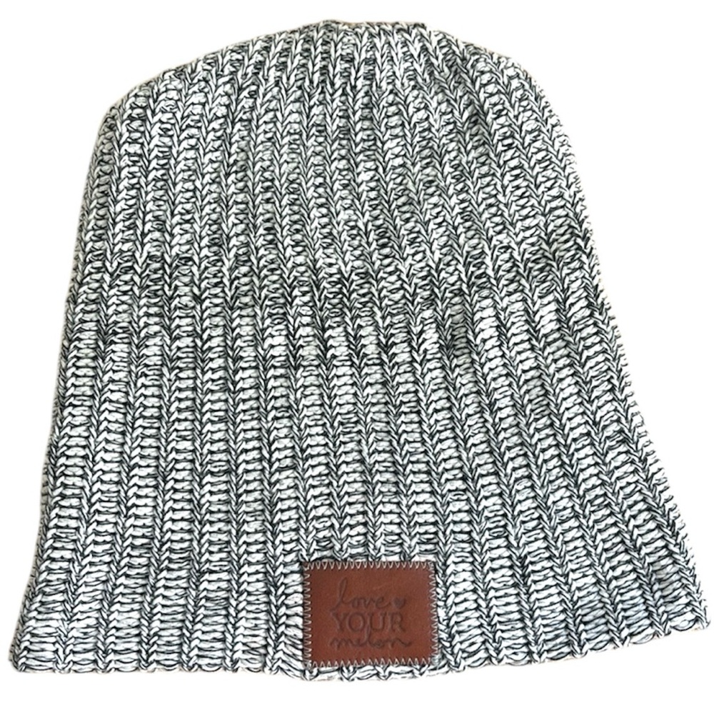 LOVE YOUR MELON Beanie 100% cotton made in the USA  GRAY BEANIE SKI HAT